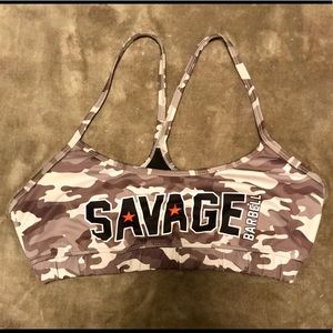Camo savage sports bra